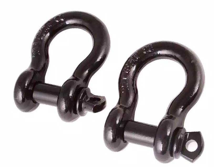 D-Shackles, 3/4 Black Pair