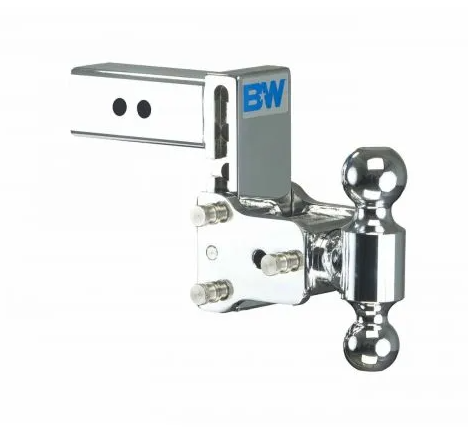 B&W Chrome 5IN DROP 5.5IN RISE 2 & 2 5/16IN BALLS