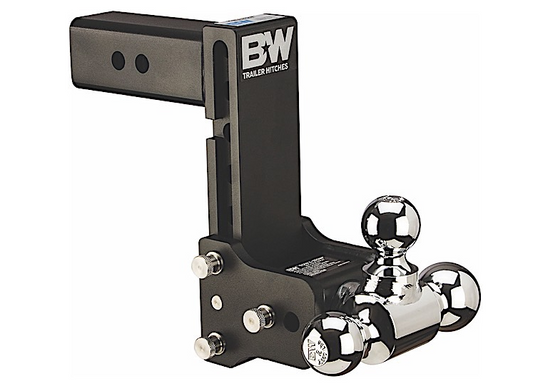 B&W 7IN DROP 7.5IN RISE TRI-BALL Black