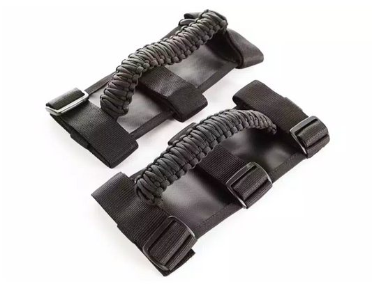 Rugged Ridge Paracord Grab Handles BLk/GRY