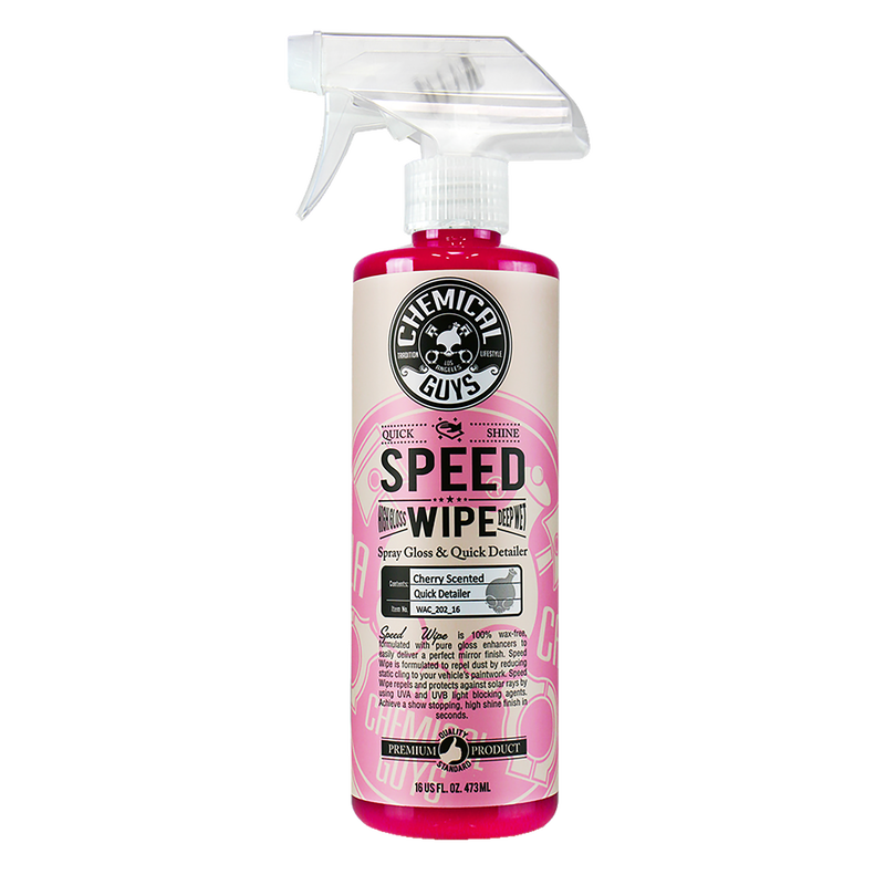 CHEMICAL GUYS SPEED WIPE QUICK DETAILER & HIGH SHINE SPRAY GLOSS CHERRY SCENT