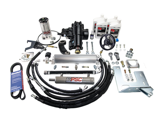 PSC Cylinder Assistâ„¢ Steering Kit for 2007-11 Jeep Wrangler JK 3.8L with OE Axle