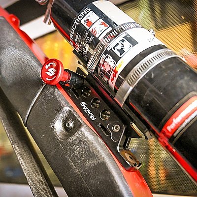 SYNERGY QUICK RELEASE FIRE EXTINGUISHER MOUNT