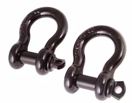 D-Shackles, 3/4 Black Pair