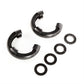 3/4" D-Ring Isolators Black