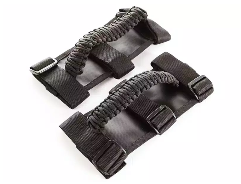 Rugged Ridge Paracord Grab Handles BLk/GRY