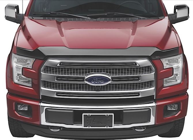 Weather Tech Stone & Bug Guard F-150 15-C Smoke