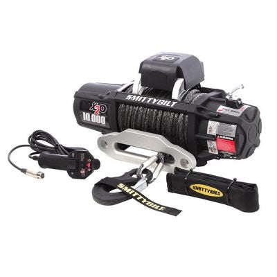 X2O 10 COMP SMITTYBILT GEN2 10K WATERPROOF WIRELESS WINCH W/SYNTHETIC ROPE & ALUMINUM FAIRLEAD
