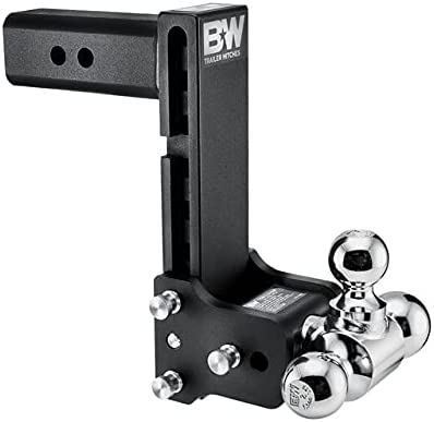 B&W Tow & Stow 2.5 Inch 5 Inch Drop Receiver Hitch (Black)