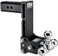 B&W Tow & Stow 2.5 Inch 5 Inch Drop Receiver Hitch (Black)