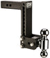 B&W Tow & Stow 2.5 Inch 8.5 Inch Drop Receiver Hitch (Black)