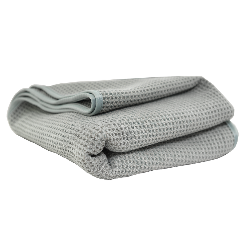 CHEMICAL GUYS WAFFLE WEAVE GRAY MATTER MICROFIBER DRYING TOWEL