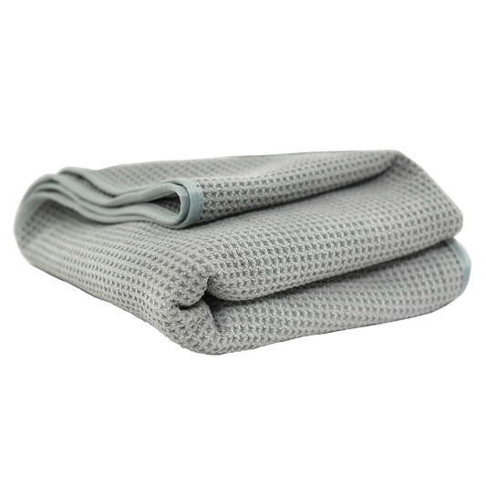 CHEMICAL GUYS WAFFLE WEAVE GRAY MATTER MICROFIBER DRYING TOWEL
