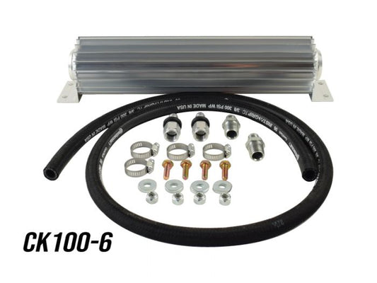 CK100-6 - 16" Single Pass Super Flow Heat Sink Fluid Cooler Kit -6an