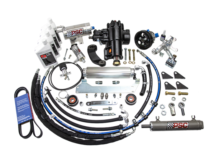 PSC Cylinder Assist™ Steering Kit for 2020 and Newer Jeep Wrangler JL 2.0L non-eTorque w/ Aftermarket Front Axle 8.0" Lock-to-Lock